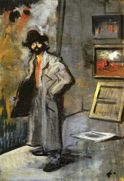 Pintor con una carpeta de Jean Louis Forain